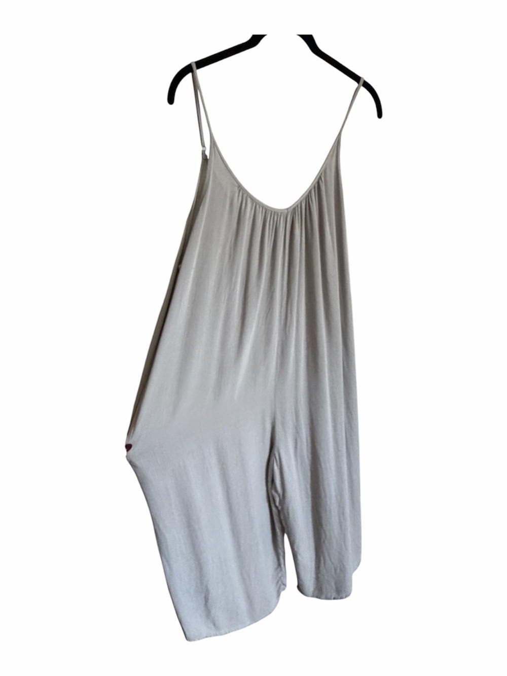 Hunter & Brown Gray Wide Leg Jumpsuit Size Medium Oversized